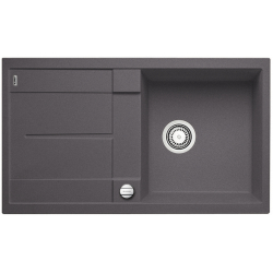 BLANCO METRA 5 S-F Silgranit PuraDur Szarość skały odwracalny, korek auto.