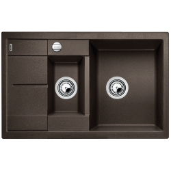 BLANCO METRA 6 S Compact Silgranit PuraDur Kawowy odwracalny, korek auto.515044