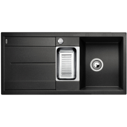 BLANCO METRA 6 S Silgranit PuraDur Antracyt odwracalny, korek auto., odsączarka stalowa 513053