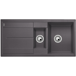 BLANCO METRA 6 S Silgranit PuraDur Szarość skały odwracalny 518878