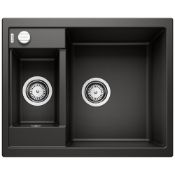 BLANCO METRA 6 Silgranit PuraDur Czarny odwracalny, korek auto.