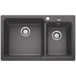 BLANCO NAYA 8 Silgranit PuraDur Szarość skały lewa 519647