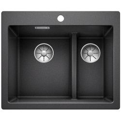 BLANCO PLEON 6 Split Silgranit PuraDur Antracyt lewa, InFino 521689