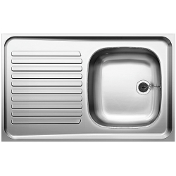 BLANCO R-ES 8x5 Stal matowa odwracalny, bez przelewu, nakładany (1 1/2)