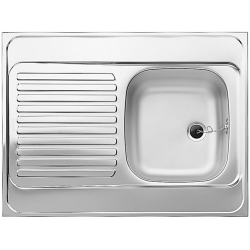 BLANCO R-ES 8x6 Stal matowa odwracalny, bez przelewu, nakładany (1 1/2)