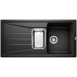 BLANCO SONA 6 S Silgranit czarny odwracalny, odsączarka stalowa 525974