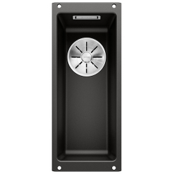 BLANCO SUBLINE 160-U Silgranit PuraDur Czarny, InFino 525981