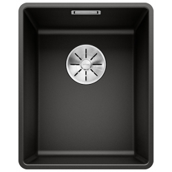 BLANCO SUBLINE 320-F Silgranit PuraDur Czarny, InFino
