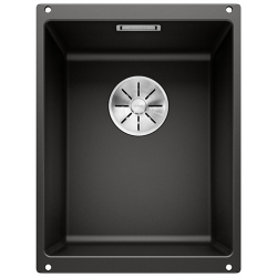 BLANCO SUBLINE 320-U Silgranit PuraDur Czarny, InFino 525983