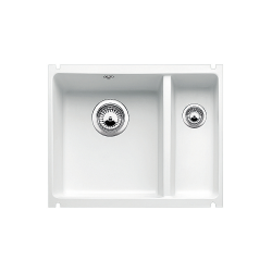 BLANCO SUBLINE 350/150-U biały połysk bez korka automatycznego 514522