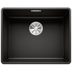 BLANCO SUBLINE 500-F Silgranit PuraDur Czarny, InFino