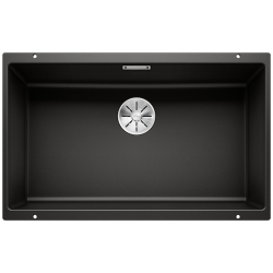 BLANCO SUBLINE 700-U Silgranit PuraDur Czarny, InFino 526001