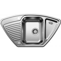 BLANCO TIPO 9 E stal matowa, narożny, korek auto.526338