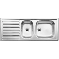 BLANCO TOP EZS 11x4 Stal matowa odwracalny, bez przelewu (1 1/2)