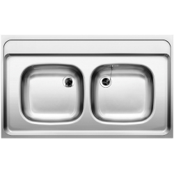 BLANCO Z 10x6 Stal matowa, bez przelewu, nakładany (1 1/2)