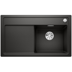 BLANCO ZENAR 45 S Silgranit czarny prawa, korek auto., InFino 526037