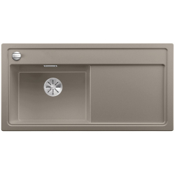 BLANCO ZENAR XL 6 S Silgranit PuraDur Tartufo lewa, korek auto., InFino, deska jesionowa