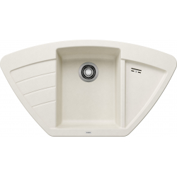 Zlewozmywak ZIA 9 E Silgranit delikatny biały narożny