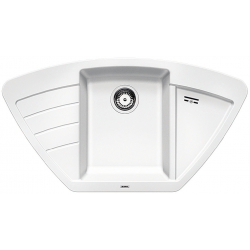 BLANCO ZIA 9 E Silgranit PuraDur Biały narożny 514758