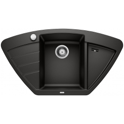 BLANCO ZIA 9 E Silgranit czarny narożny, korek auto. 526030