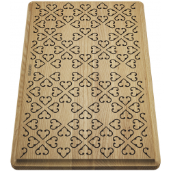 BLANCO Deska drewniana jesion z ornamentem, 465x285, [FARON XL 6 S]