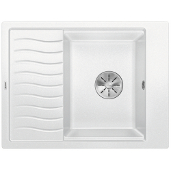 BLANCO ELON 45 S Silgranit PuraDur Biały odwracalny, InFino, kratka ociekowa 524828