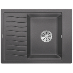 BLANCO ELON 45 S Silgranit PuraDur Szarość skały odwracalny, InFino, kratka ociekowa 524825