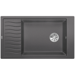 BLANCO ELON XL 8 S Silgranit PuraDur Szarość skały odwracalny, InFino, kratka ociekowa 524871