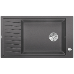BLANCO ELON XL 8 S Silgranit PuraDur Szarość skały odwracalny, korek auto., InFino, kratka ociekowa 524861