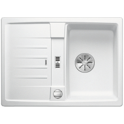 BLANCO LEXA 40 S Silgranit PuraDur Biały odwracalny, korek auto., InFino