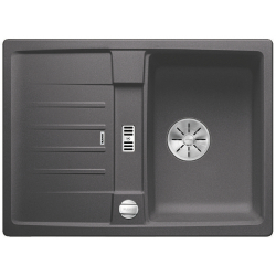 BLANCO LEXA 40 S Silgranit PuraDur Szarość skały odwracalny, korek auto., InFino