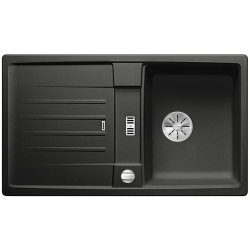 BLANCO LEXA 45 S Silgranit PuraDur Antracyt odwracalny, korek auto., InFino