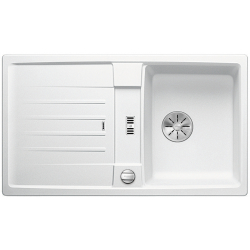 BLANCO LEXA 45 S Silgranit PuraDur Biały odwracalny, korek auto., InFino