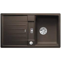 BLANCO LEXA 45 S Silgranit PuraDur Kawowy odwracalny, korek auto., InFino