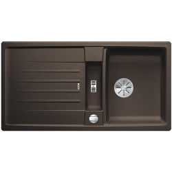 BLANCO LEXA 5 S Silgranit PuraDur Kawowy odwracalny, korek auto., InFino