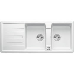 BLANCO LEXA 8 S Silgranit PuraDur Biały odwracalny, korek auto., InFino