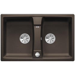BLANCO LEXA 8 Silgranit PuraDur Kawowy odwracalny, korek auto., InFino