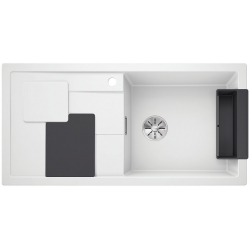 BLANCO SITY XL 6 S Silgranit PuraDur Biały prawa, InFino, z akcesoriami lava grey