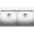 BLANCO ZEROX 400/400-IF/A Stal polerowana, korek auto., InFino, PushControl