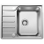 BLANCO LEMIS 45 S-IF Mini Stal szczotkowana, odwracalny, korek auto.525114