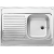 BLANCO R-ES 8x6 Stal matowa odwracalny, bez przelewu, nakładany (1 1/2)
