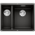 BLANCO SUBLINE 340/160-U Silgranit PuraDur Czarny, prawa, InFino 525986