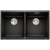 BLANCO SUBLINE 350/350-U Silgranit PuraDur Czarny, InFino 525987