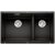 BLANCO SUBLINE 430/270-U Silgranit PuraDur Czarny, lewa, InFino 525991
