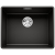 BLANCO SUBLINE 500-F Silgranit PuraDur Czarny, InFino