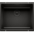 BLANCO SUBLINE 500-U Edition Silgranit czarny, InFino, kratka przelewowa czarna 526340