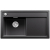 BLANCO ZENAR 45 S-F Silgranit PuraDur Antracyt lewa, korek auto., InFino, deska jesionowa