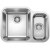 BLANCO SUPRA 340/180-U Stal szczotkowana, lewa