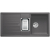 BLANCO LEXA 6 S Silgranit PuraDur Szarość skały odwracalny, InFino, odsączarka stalowa