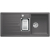 BLANCO LEXA 6 S Silgranit PuraDur Szarość skały odwracalny, korek auto., InFino, odsączarka stalowa